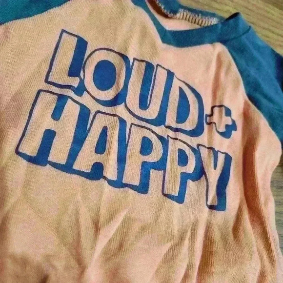 Okie Doke "Loud+Happy" Outift, Size 6m - Picture 2 of 3